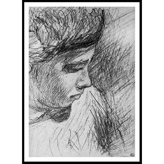 Boy`s Profile, A New Print Of an Alfred Sisley Painting